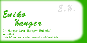 eniko wanger business card